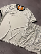 Conjunto Nike Academy 2025 - Branco/Cinza