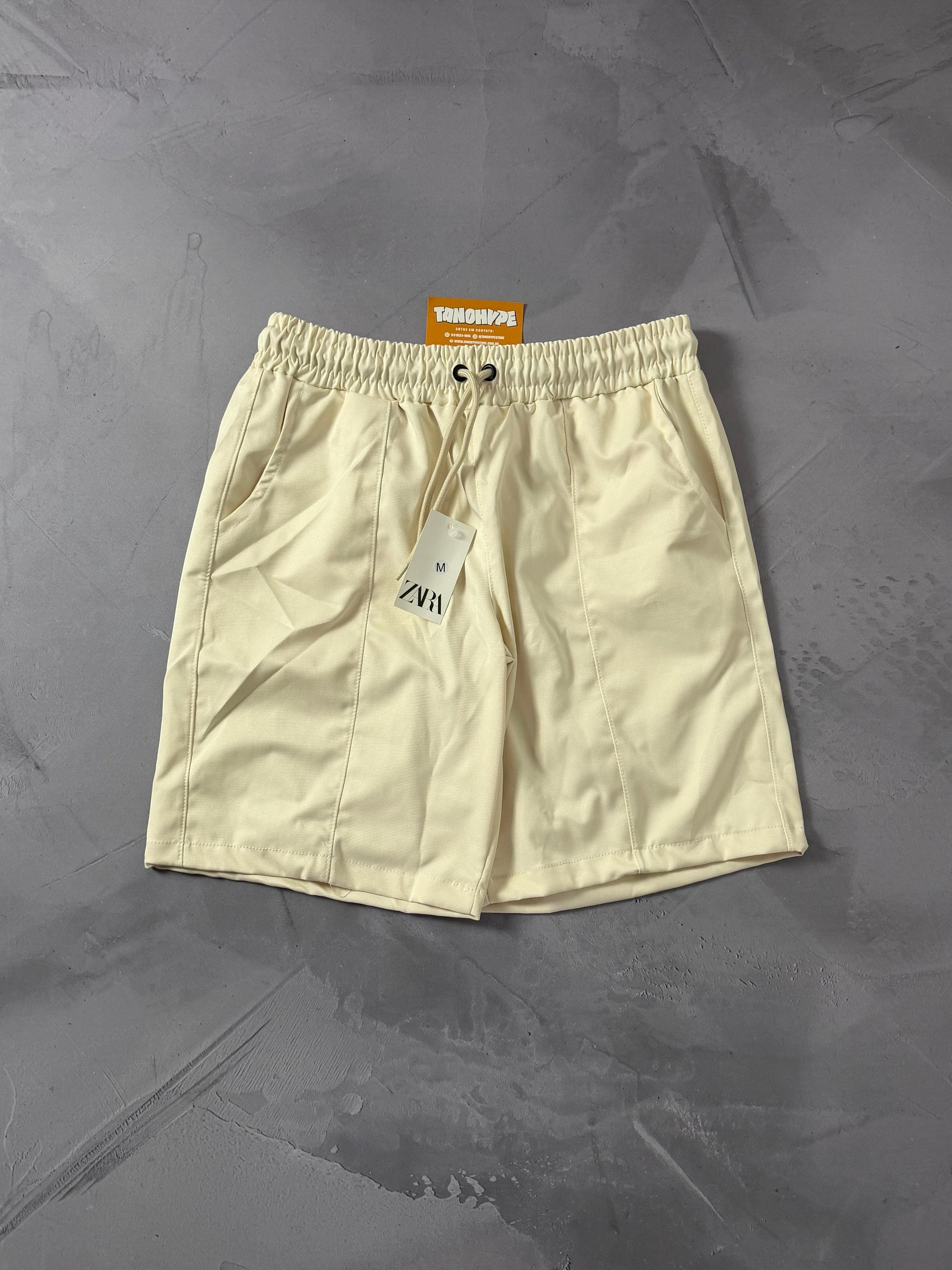 Shorts Tactel Zara - Bege