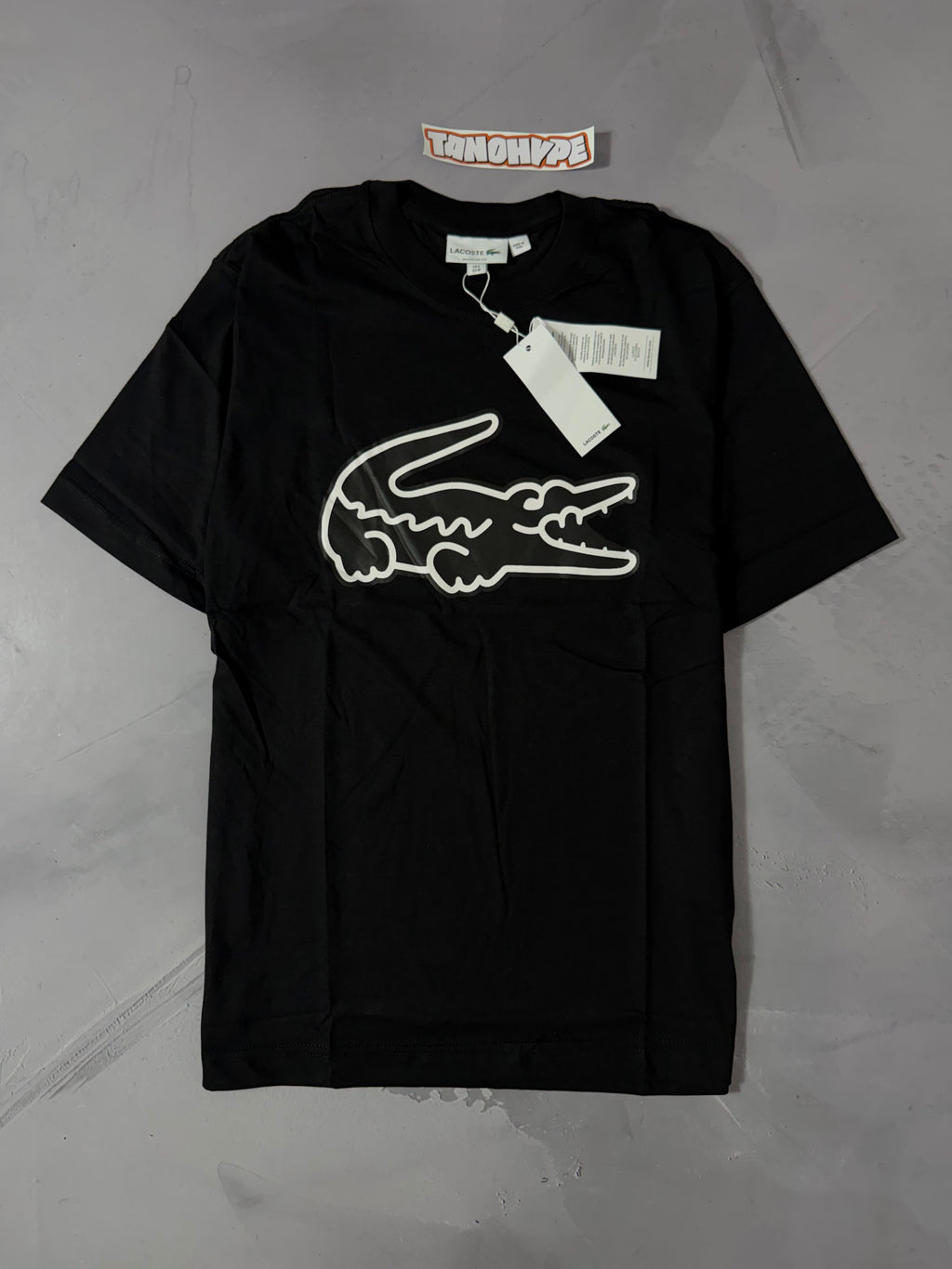 Camiseta Lacoste Big Logo - Black Small