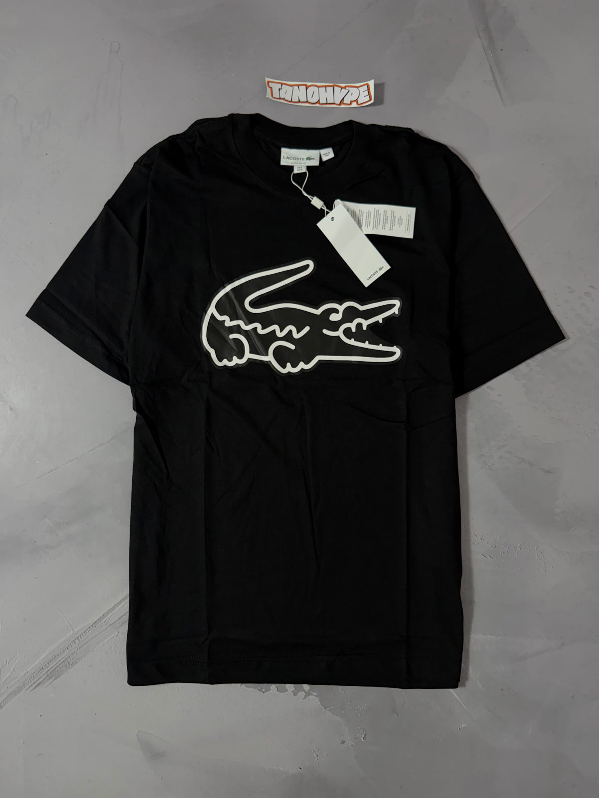 Camiseta Lacoste Big Logo - Black Small
