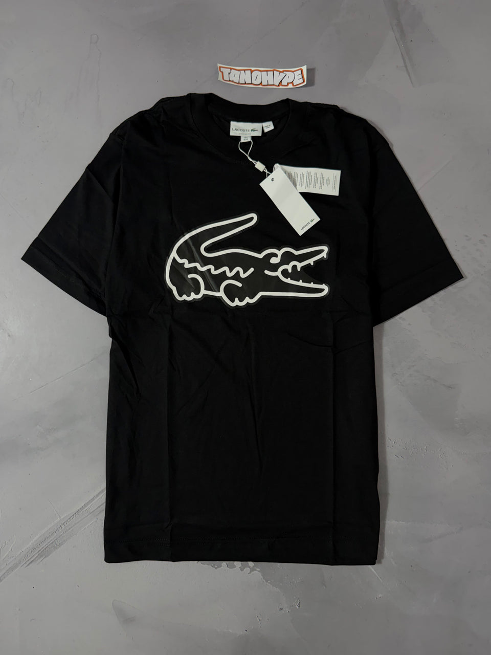 Camiseta Lacoste Big Logo - Black Small