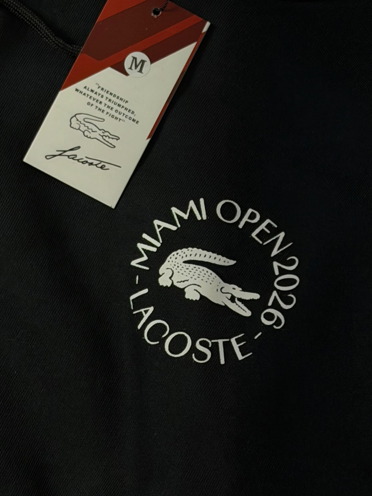 Moletom Lacoste Miami Open - Preto