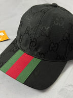 Boné Gucci Canvas - Preto