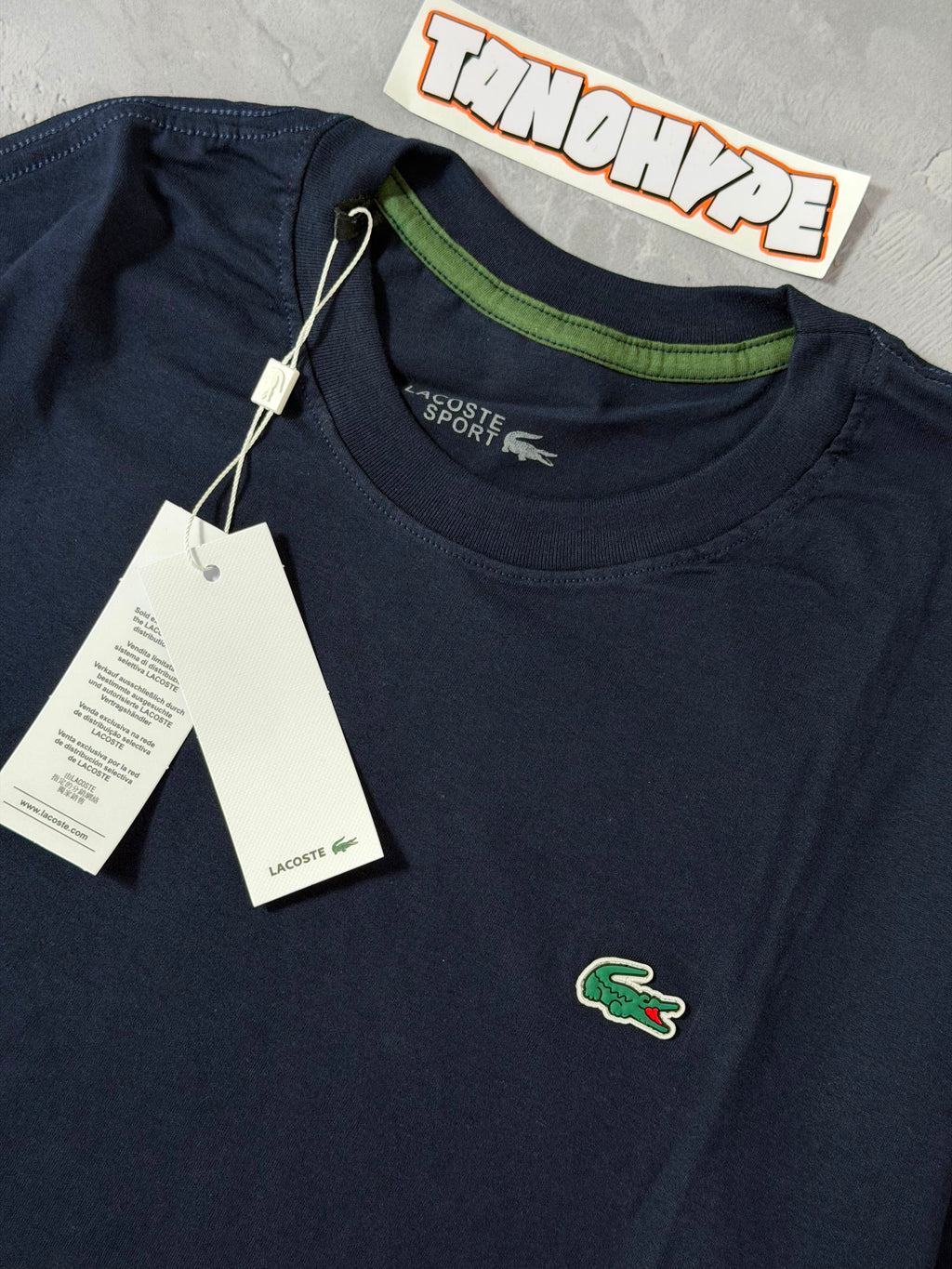 Camiseta Lacoste Classic Sport - Azul Marinho
