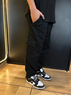 Calça Cargo Reta - Preta