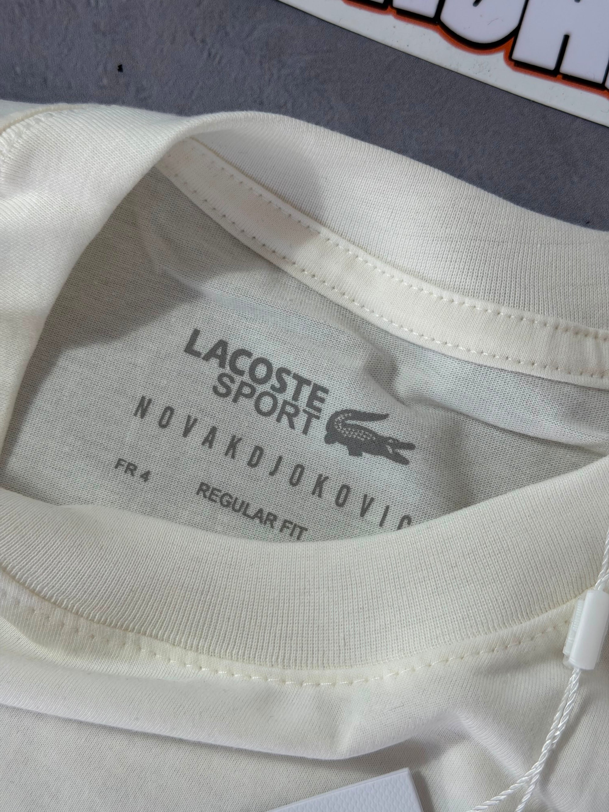 Camiseta Lacoste x Djokovic - Creme