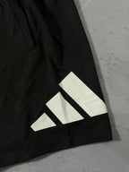 Shorts Tactel Adidas Logo - Preto