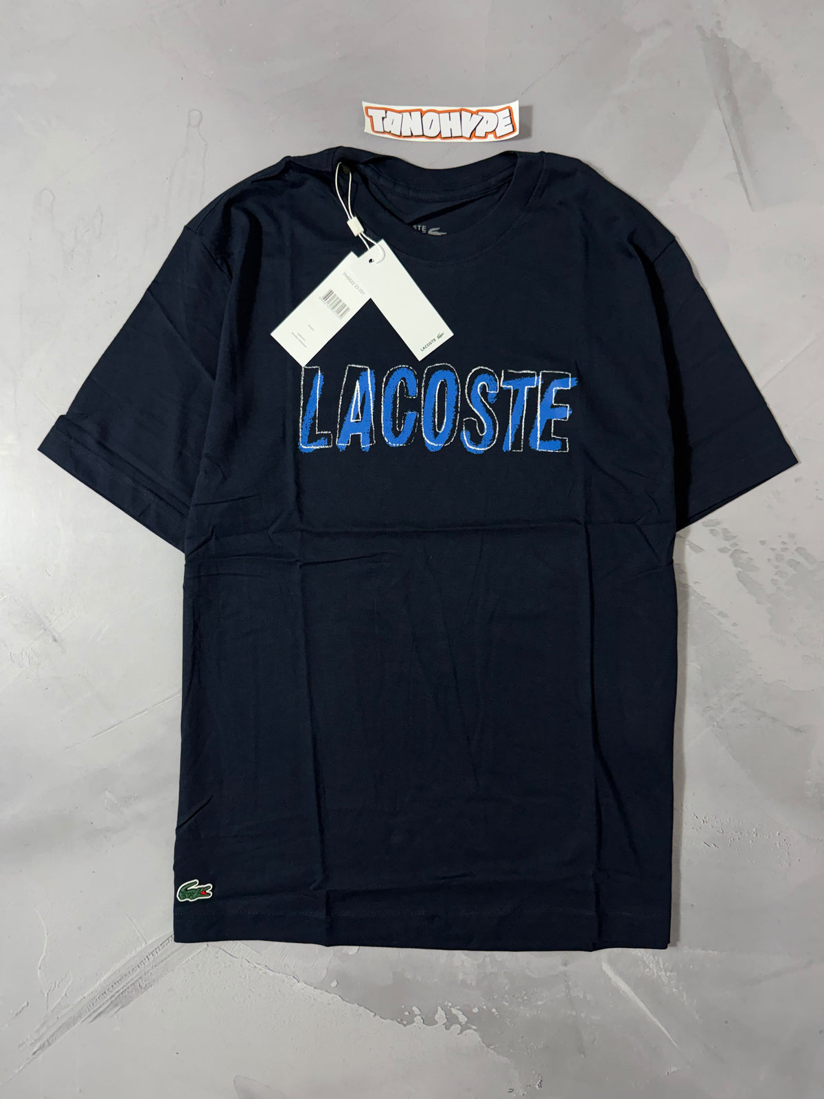 Camiseta Lacoste Printed - Azul Marinho