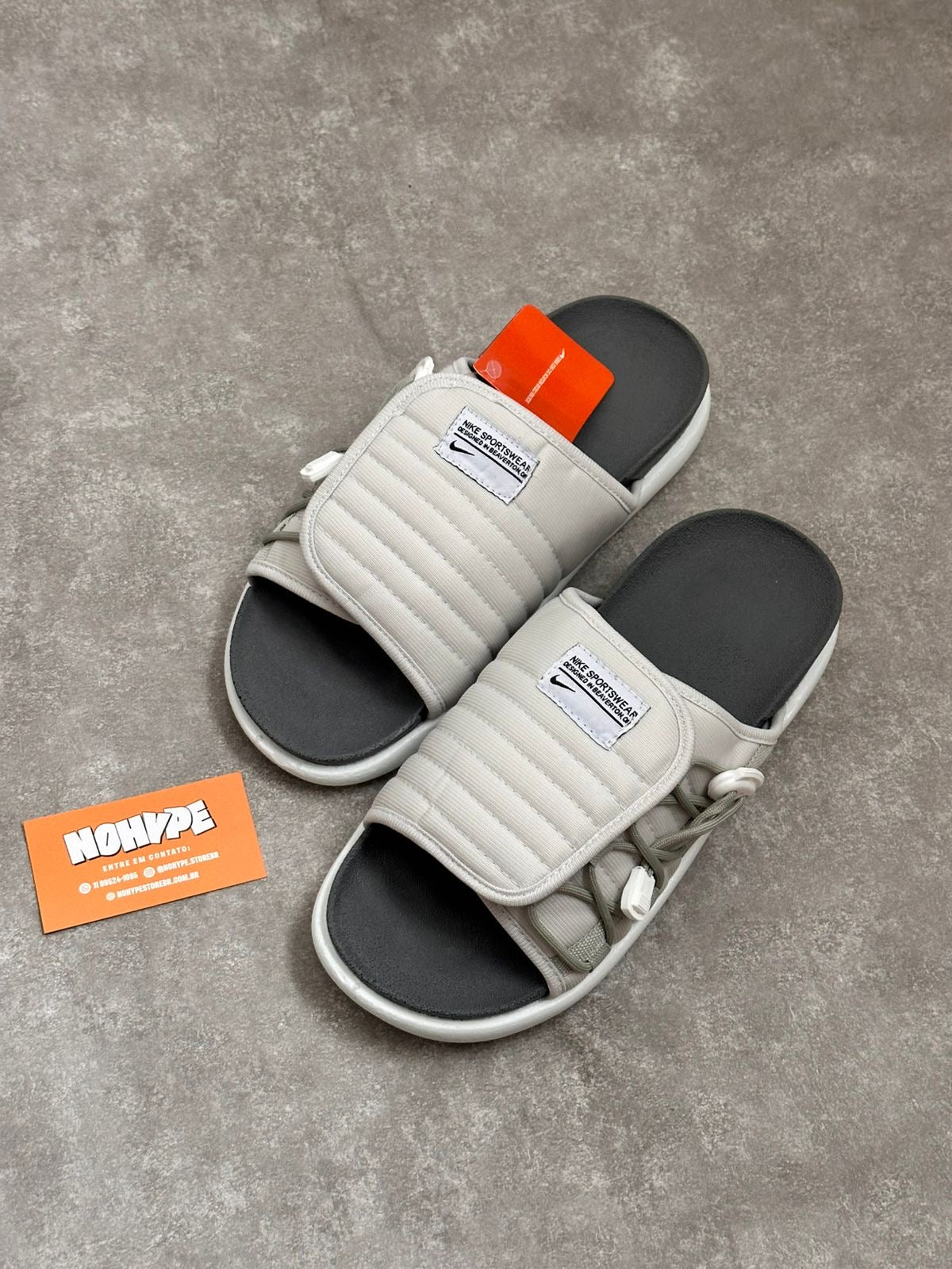 Chinelo Slide Asuna 2.0 Nike - Cinza
