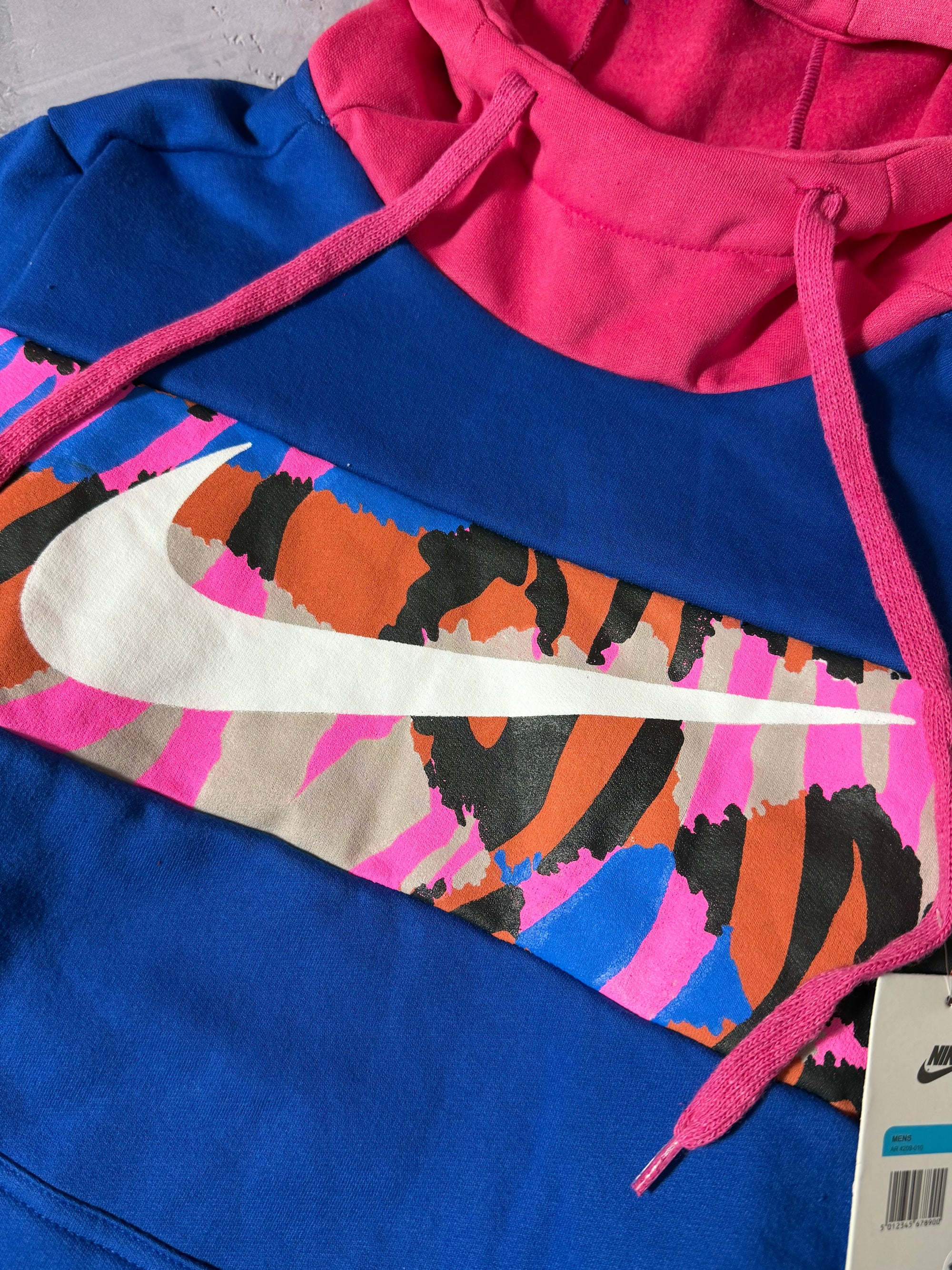 Moletom Nike Touca Rosa - Azul