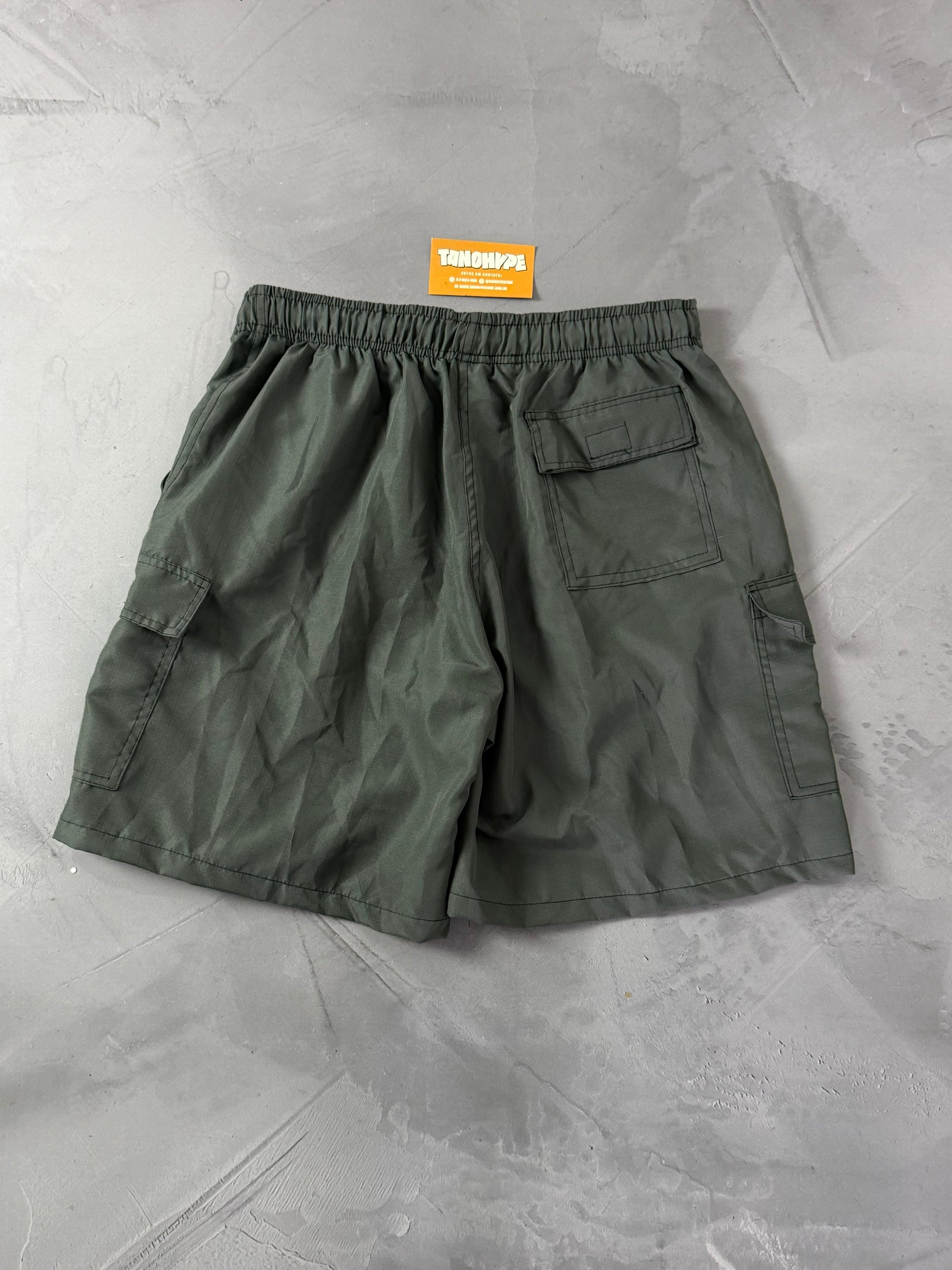 Shorts Ripstop Cargo Nike - Cinza