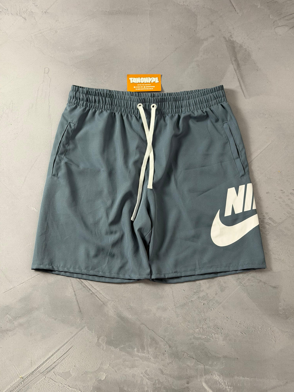 Shorts Tactel Nike Club - Azul Petróleo