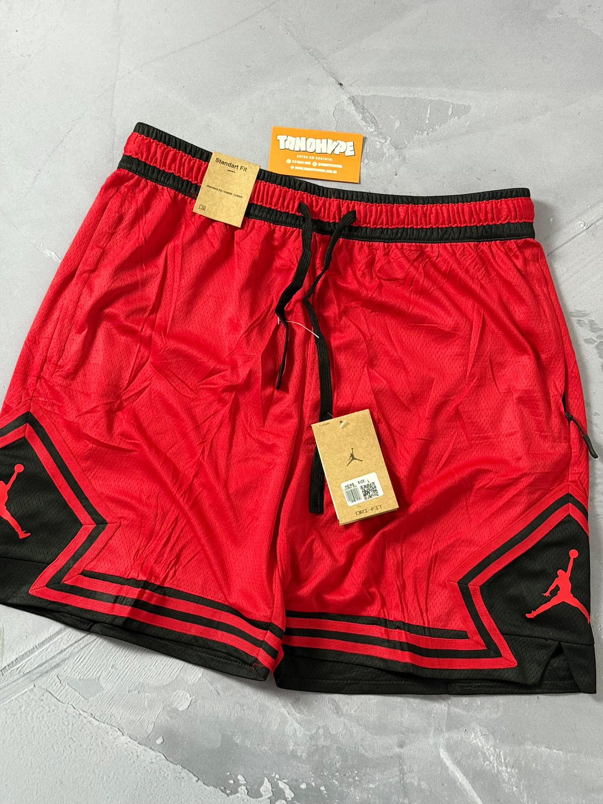 Shorts Jordan Diamond Dri Fit - Vermelho