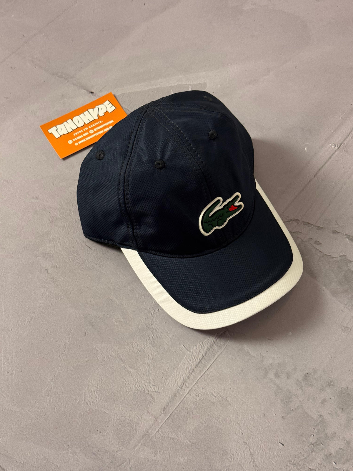 Boné Lacoste Big Croc Sport - Azul Marinho