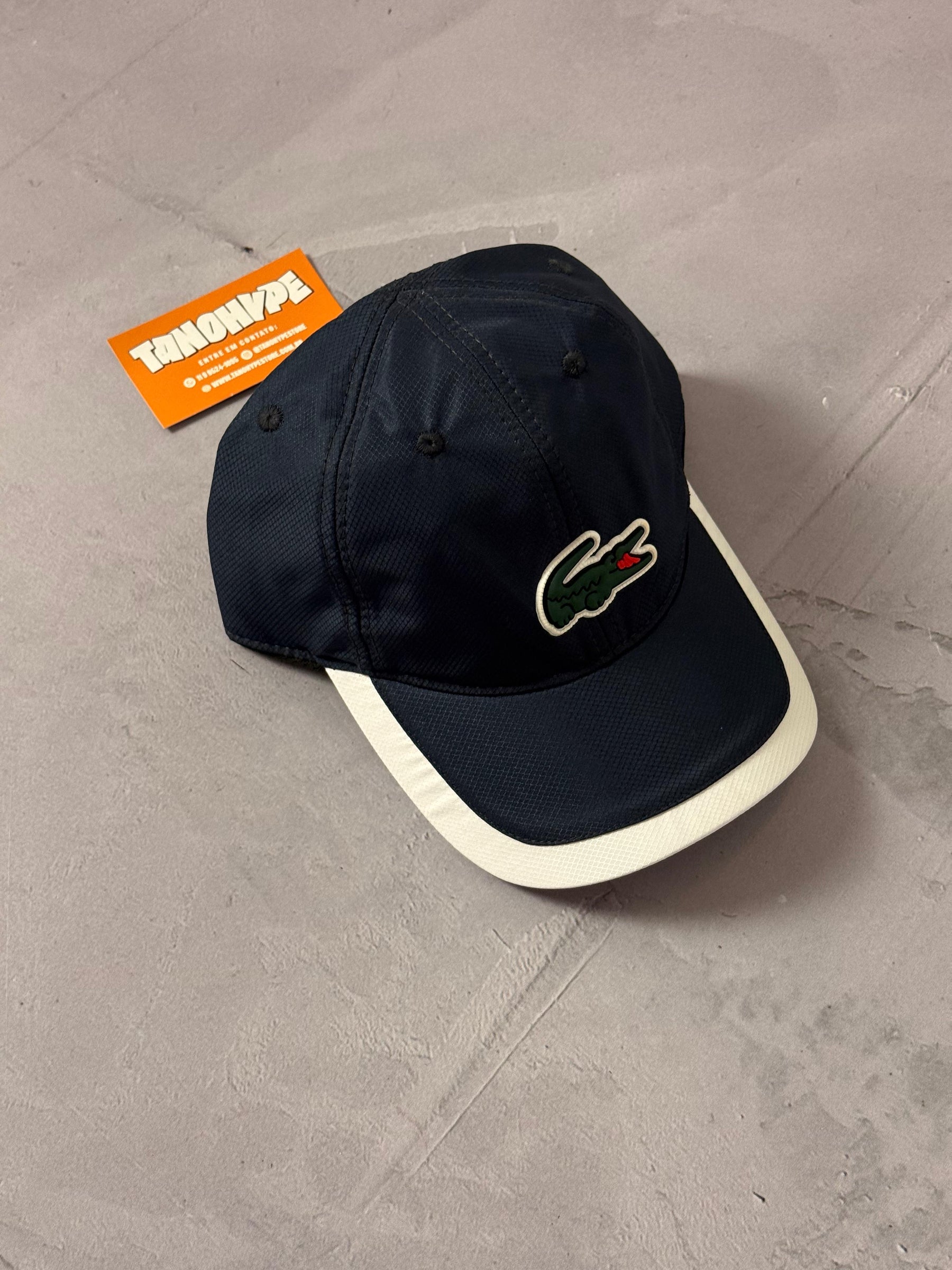 Boné Lacoste Big Croc Sport - Azul Marinho