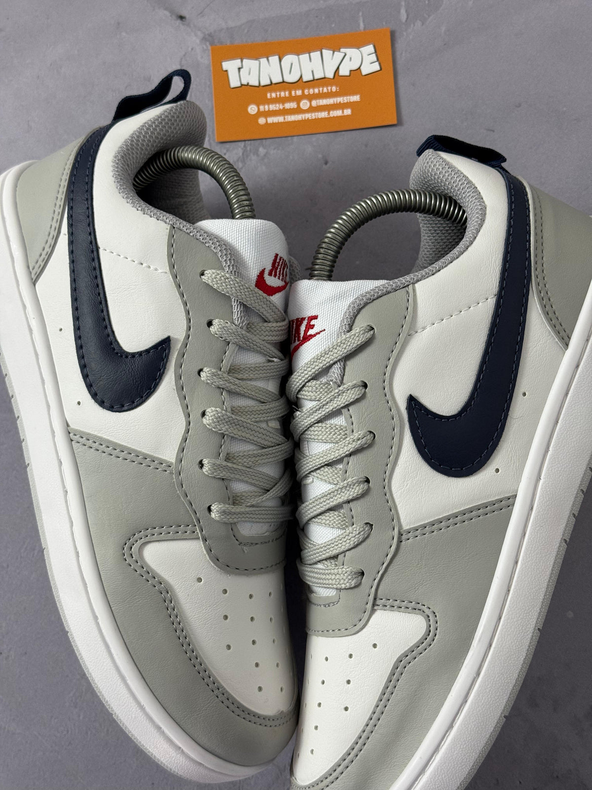 Tênis Nike Borough - Cinza/Branco/Azul