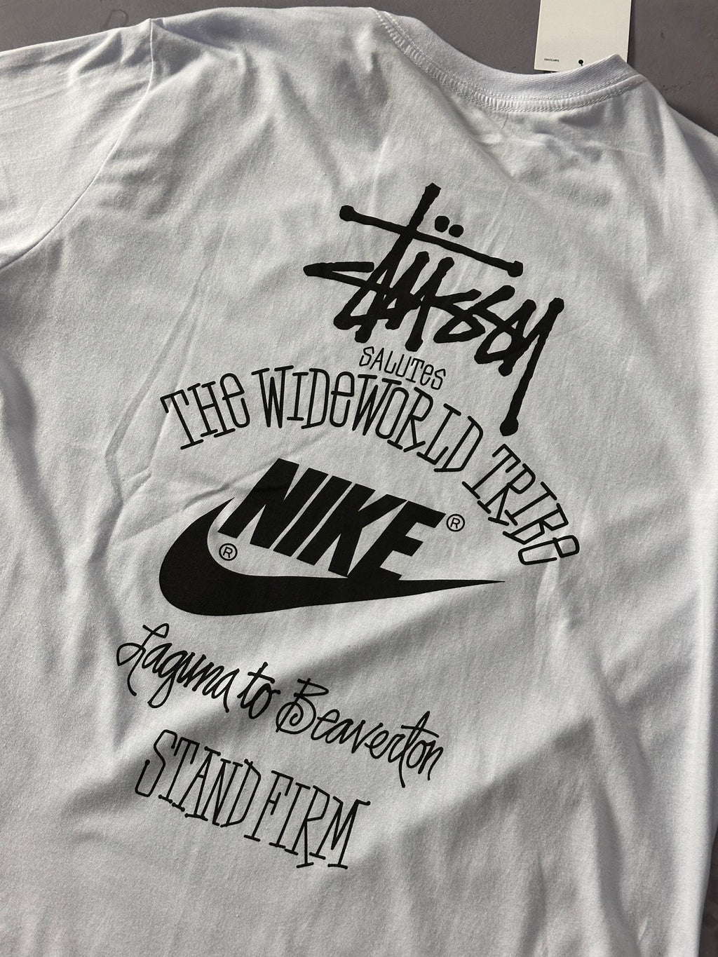 Camiseta Nike x Stussy Logo - Branco
