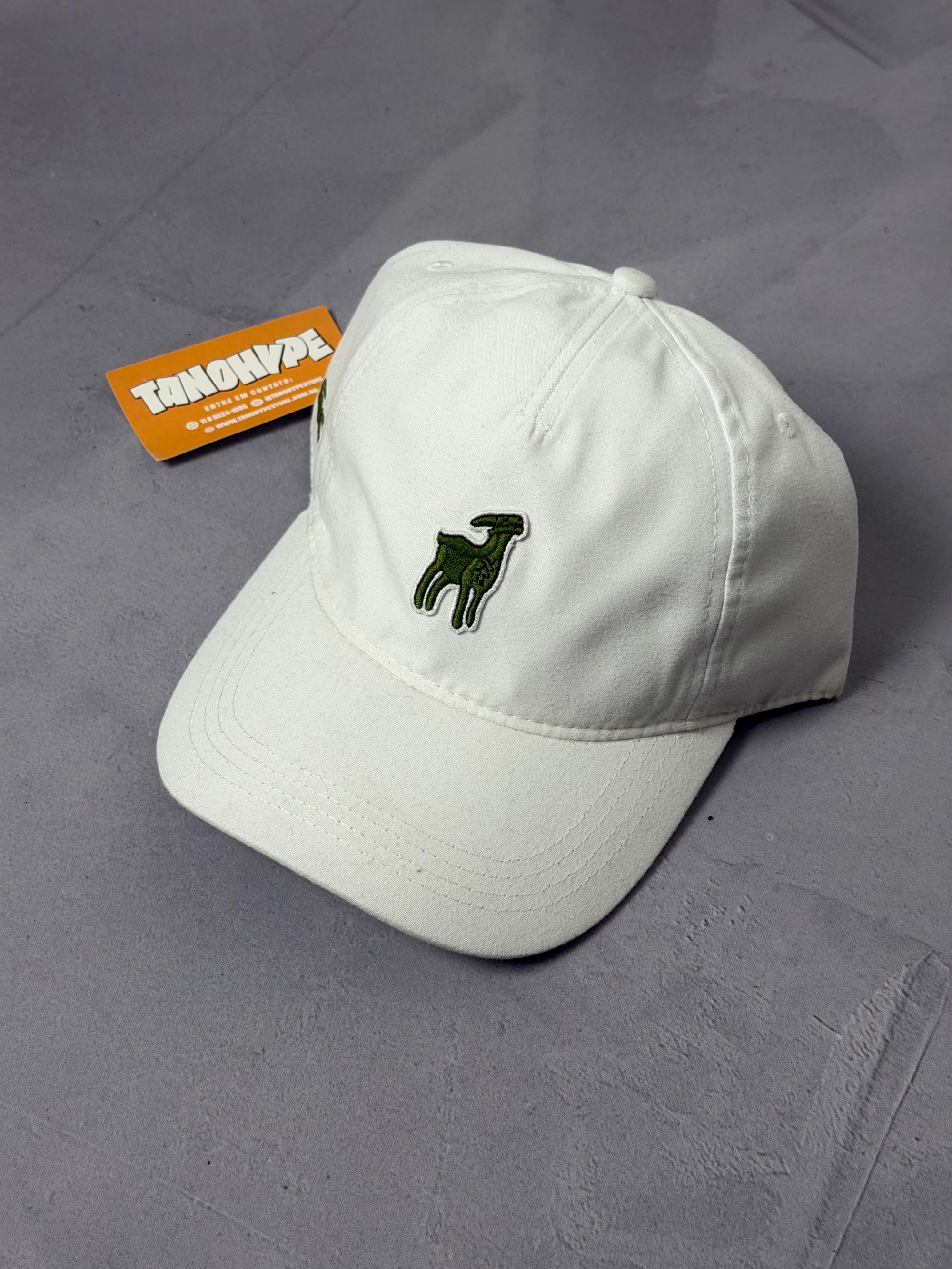 Boné Lacoste Djokovic Goat - Branco