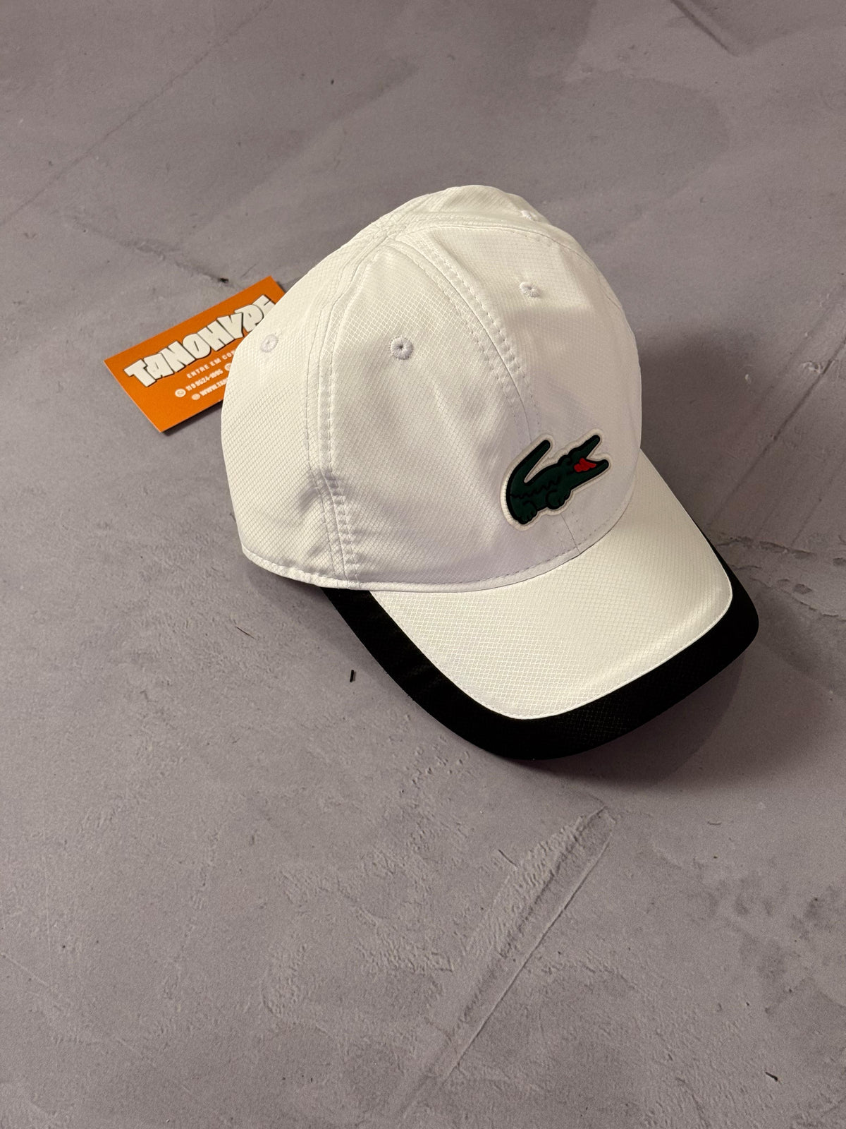 Boné Lacoste Big Croc Sport - Branco