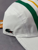 Boné Lacoste Five Panel Listras - Branco