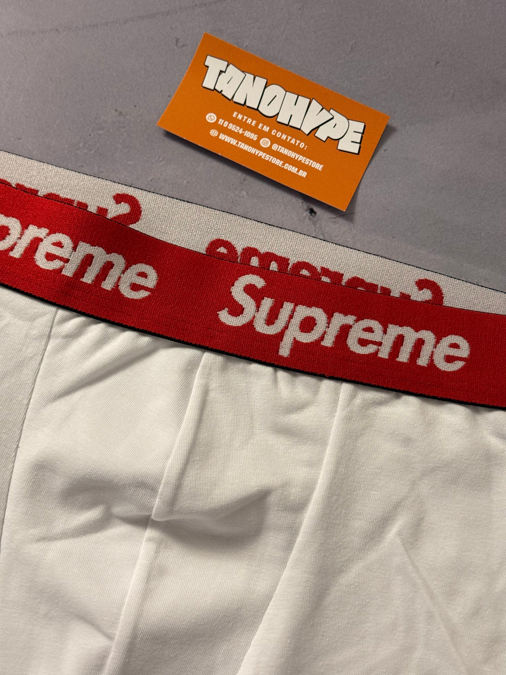 CUECA SUPREME - BRANCA/VERMELHA