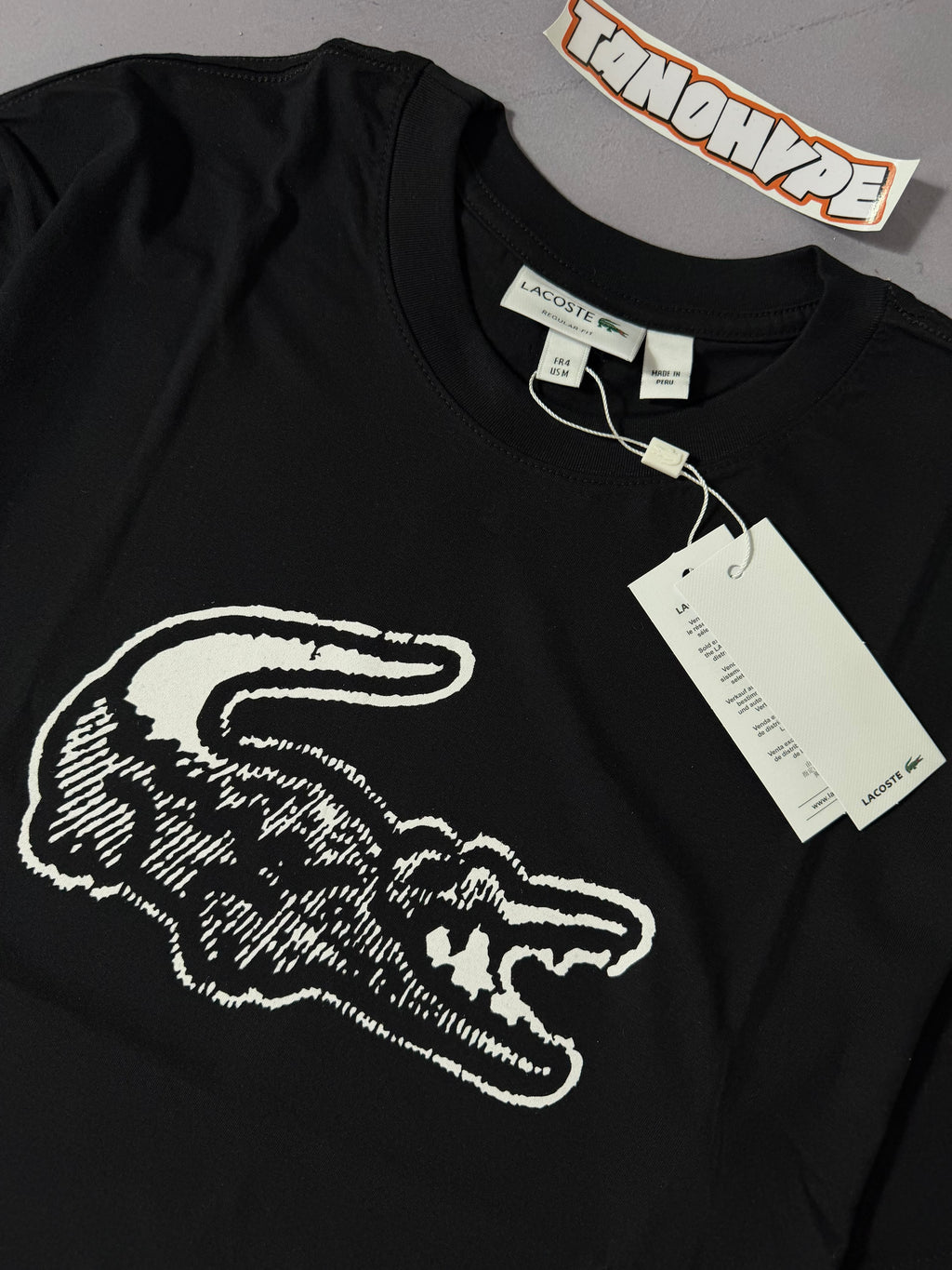 Camiseta Lacoste Logo Failed - Preto