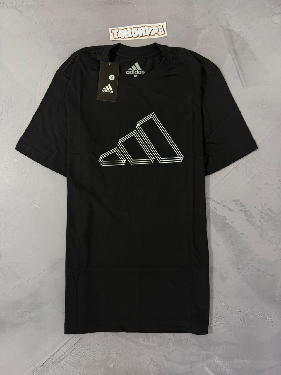 Camiseta Adidas Logo Vazada - Preto