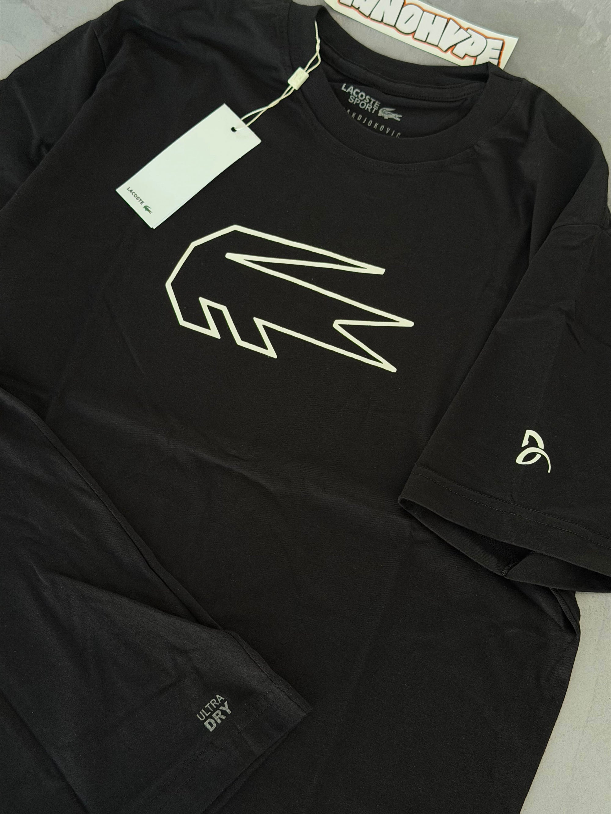 Camiseta Lacoste x Djokovic 02 - Preto