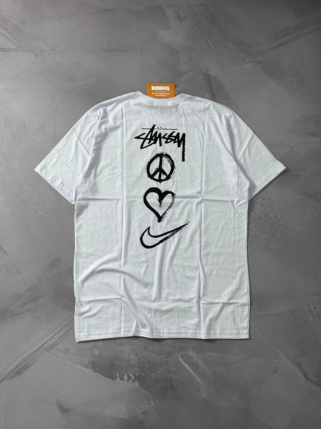 Camiseta Nike x Stussy Peace - Branco
