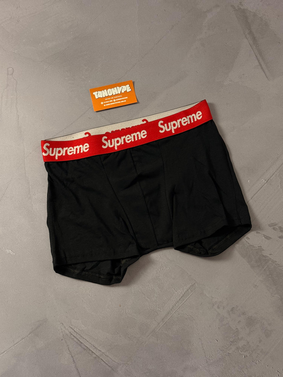 CUECA SUPREME - PRETA/VERMELHA