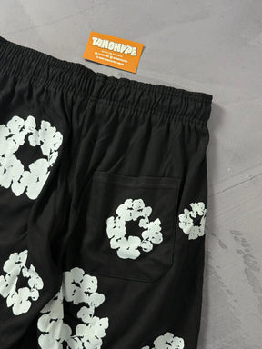 Shorts Moletom Denim Tears - Preto