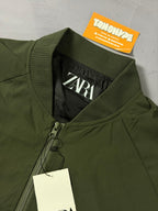 Jaqueta Zara Verde Militar