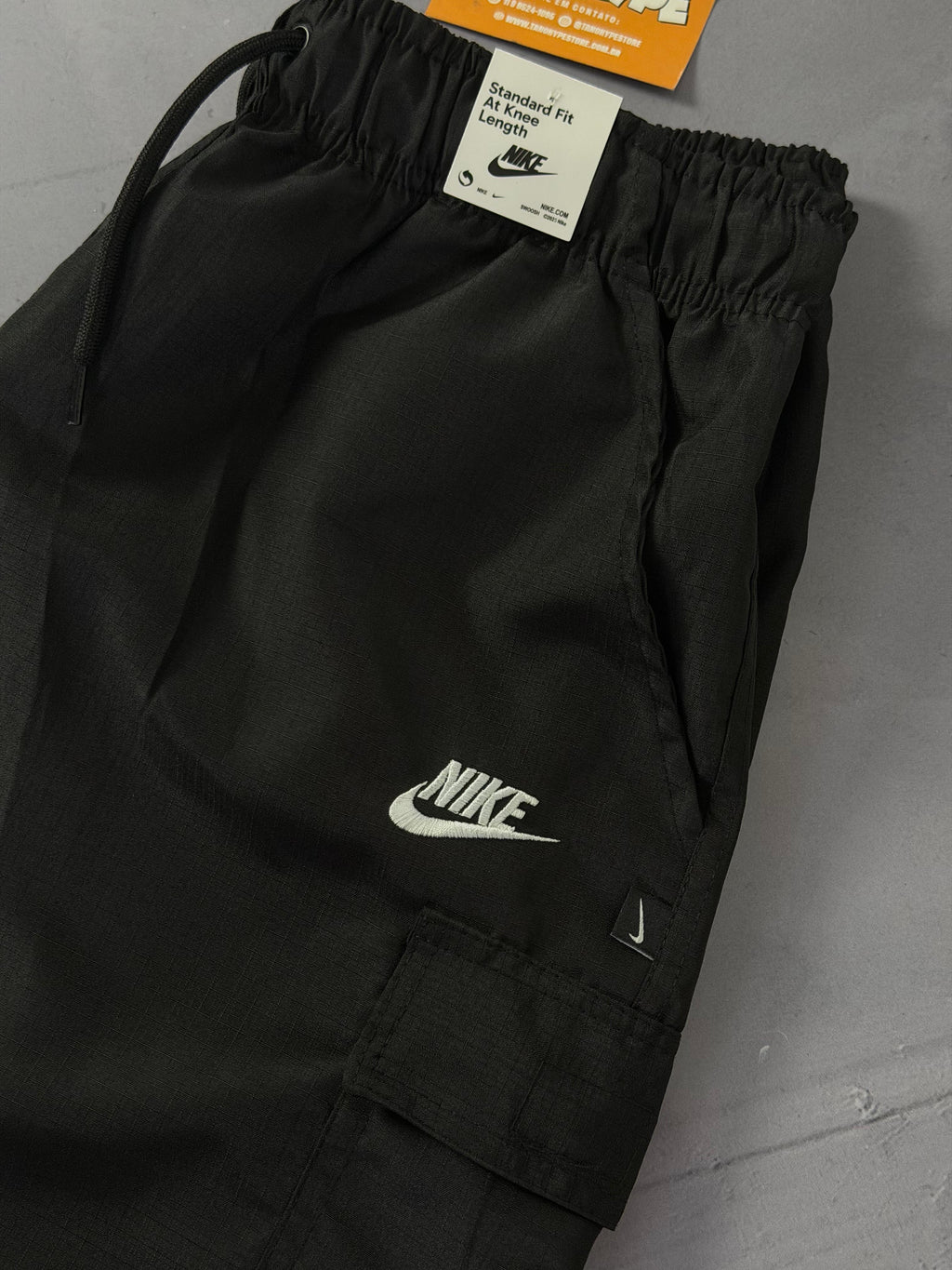 Shorts Ripstop Cargo Nike - Preto