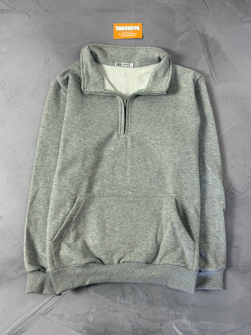 Moletom Gola Alta Zara - Cinza