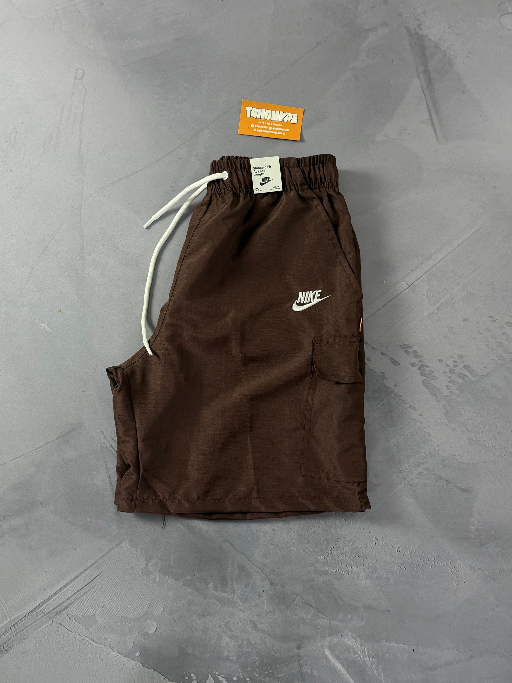 Shorts Ripstop Cargo Nike - Marrom
