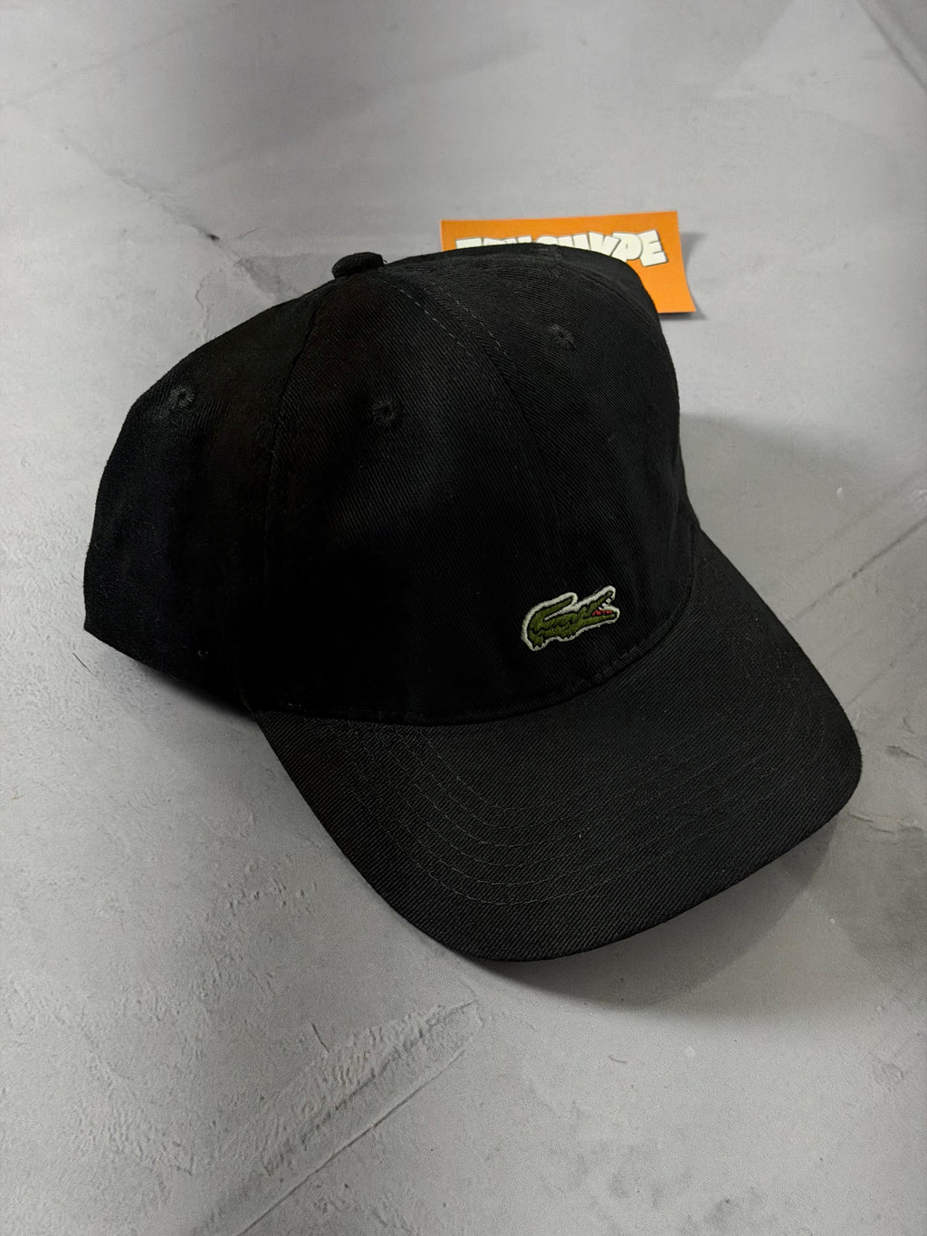 Boné Lacoste Mini Croc - Preto