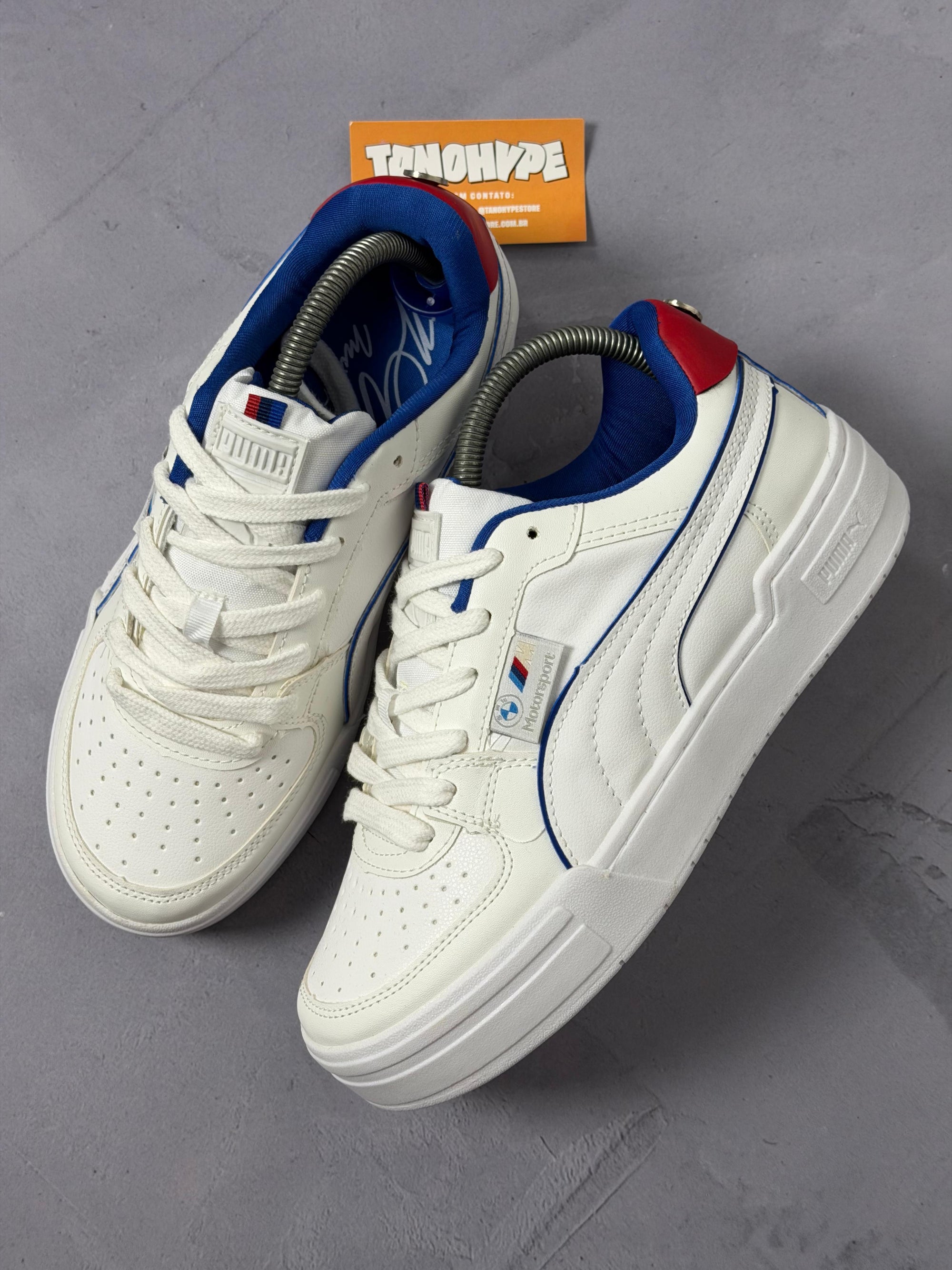 Tênis Puma BMW M Motorsport Caven 2.0 - Branco/Royal