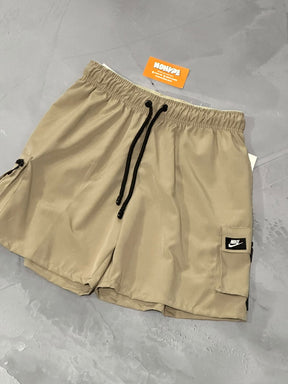 Shorts Tactel Nike Cargo - Caqui