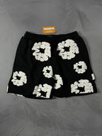 Shorts Moletom Denim Tears - Preto