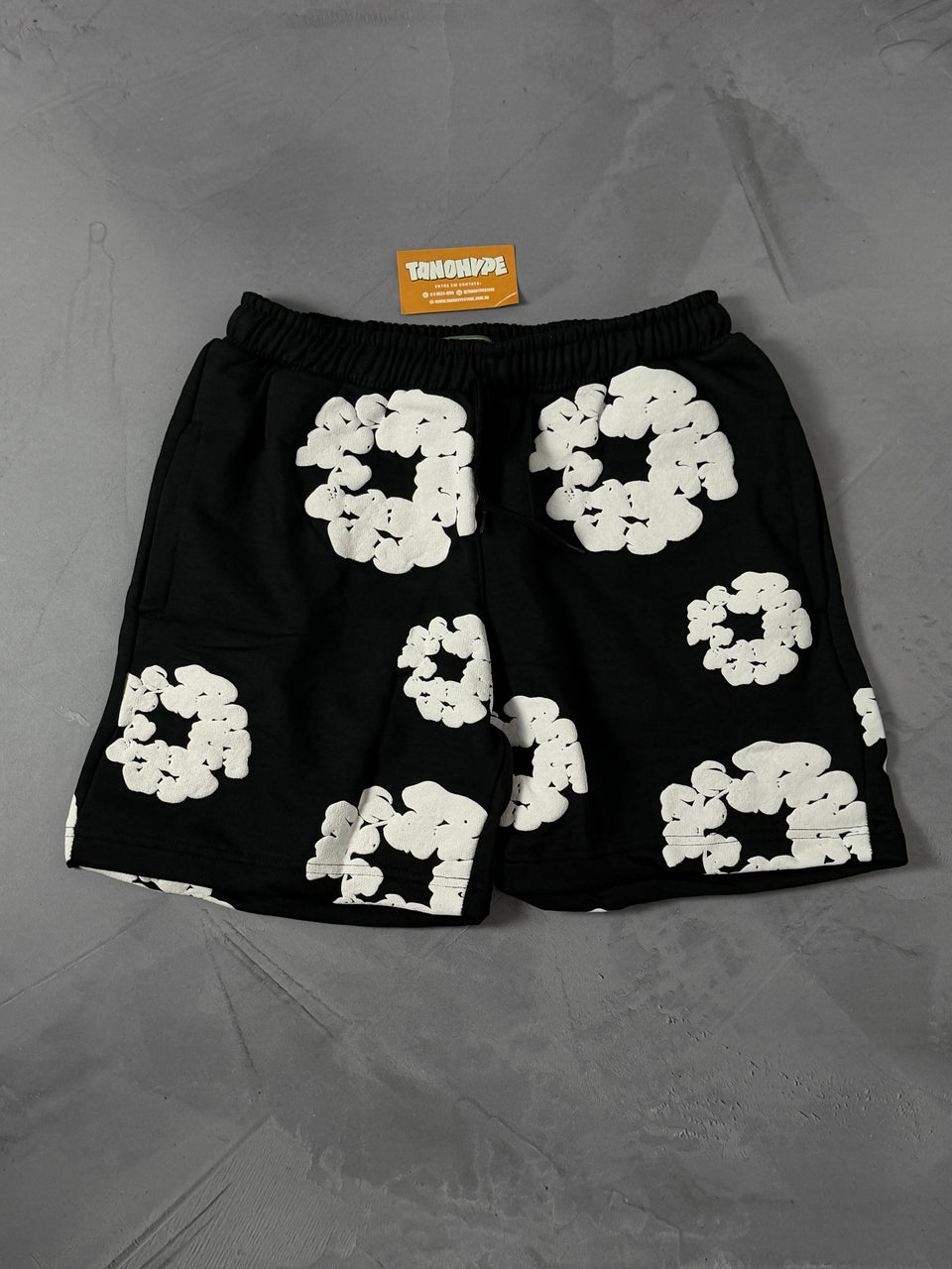 Shorts Moletom Denim Tears - Preto