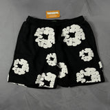 Shorts Moletom Denim Tears - Preto