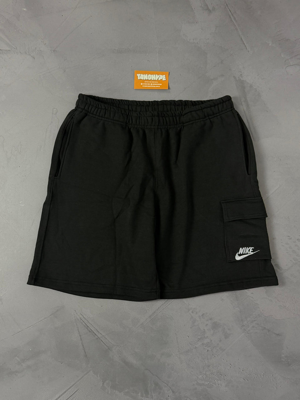 Shorts Moletom Cargo Nike Club - Preto