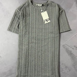 Camiseta Zara Texturizada - Cinza