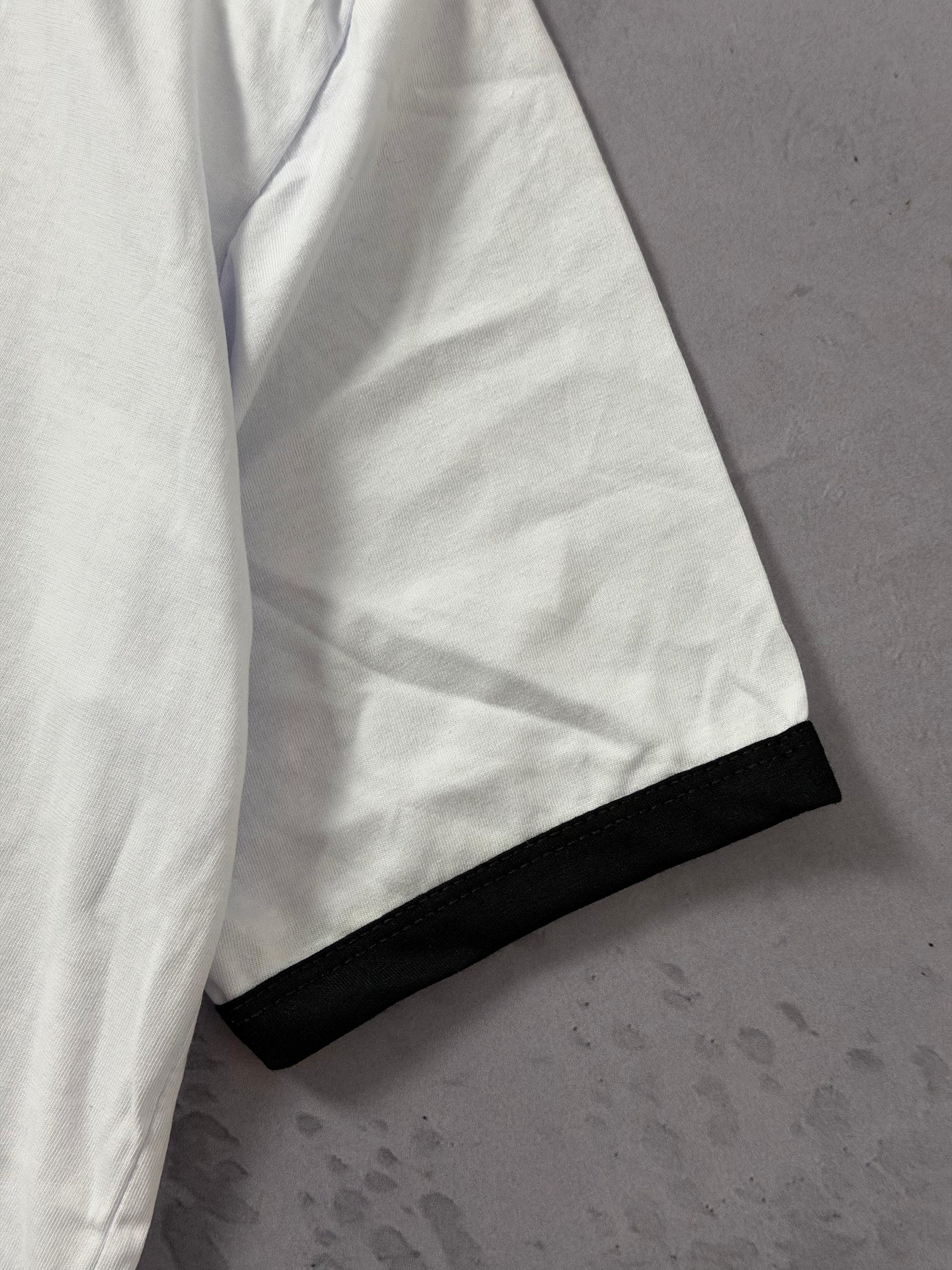 Camiseta Zara - Branco/Preto