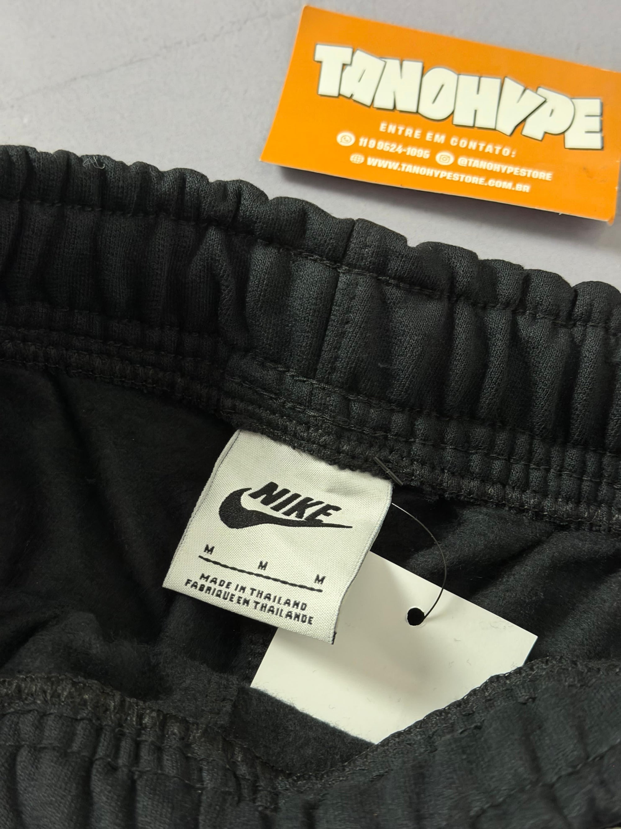 Shorts Moletom Nike Club - Preto