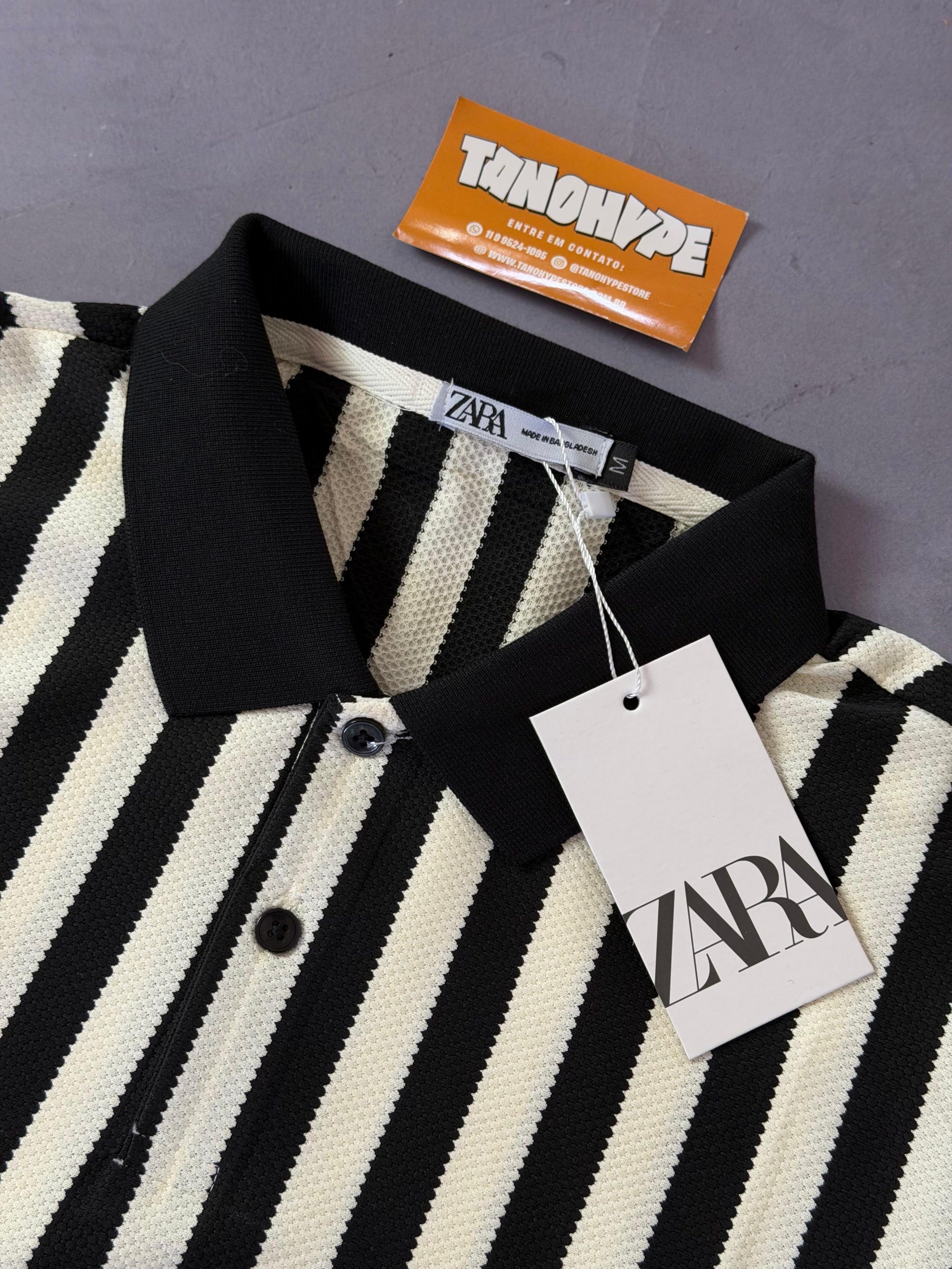 Polo Zara Tricô - Listrada