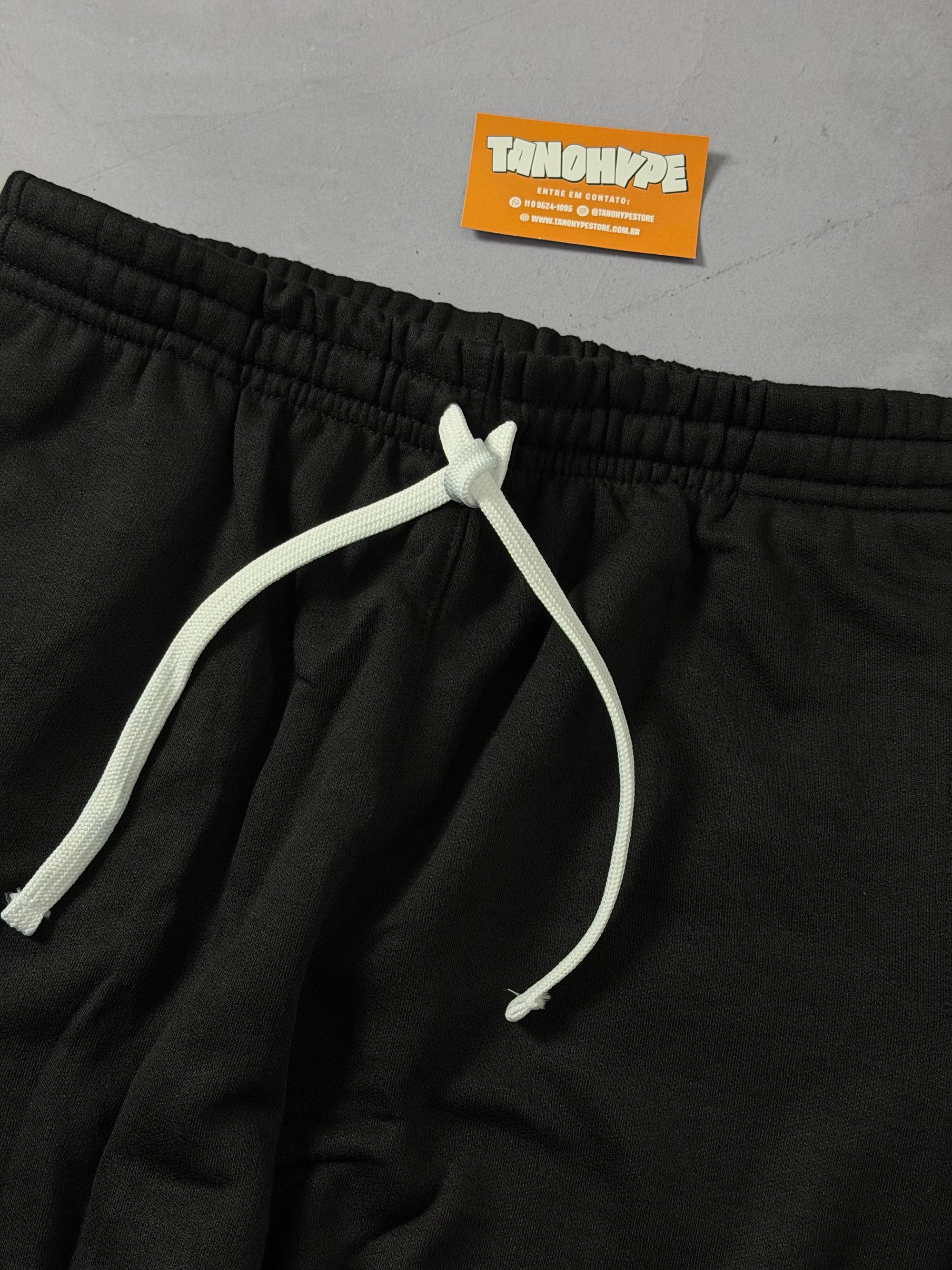 Shorts Moletom Nike Icon - Preto