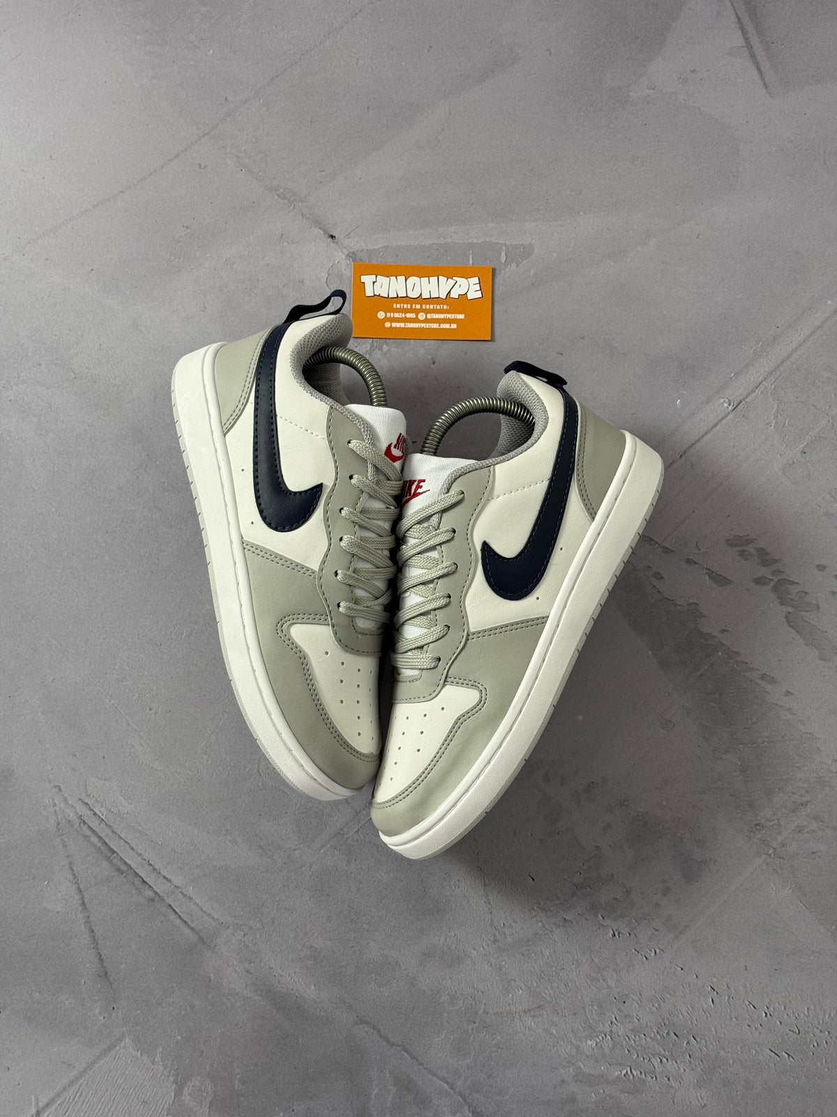 Tênis Nike Borough - Cinza/Branco/Azul