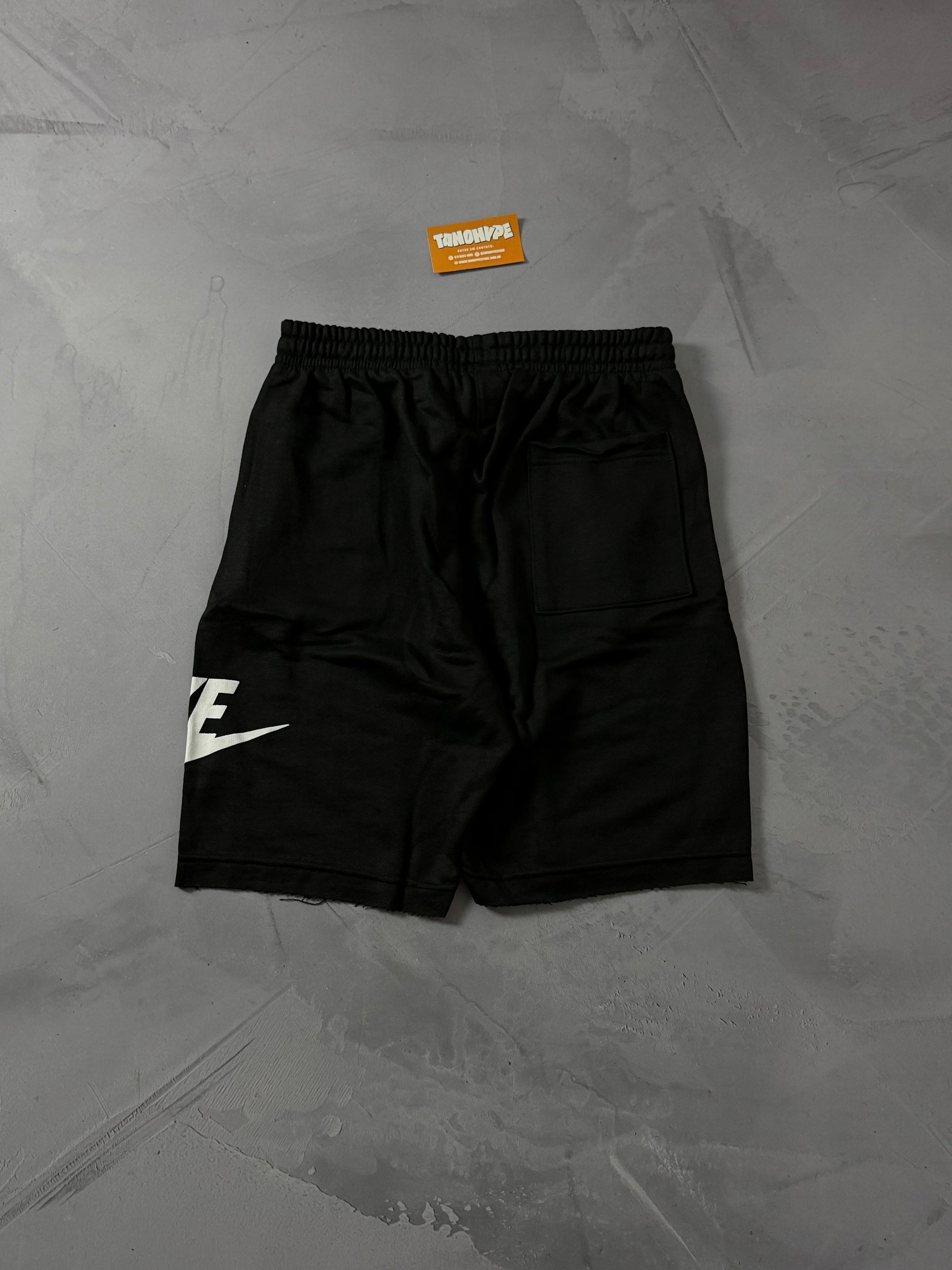Shorts Moletom Nike Icon - Preto