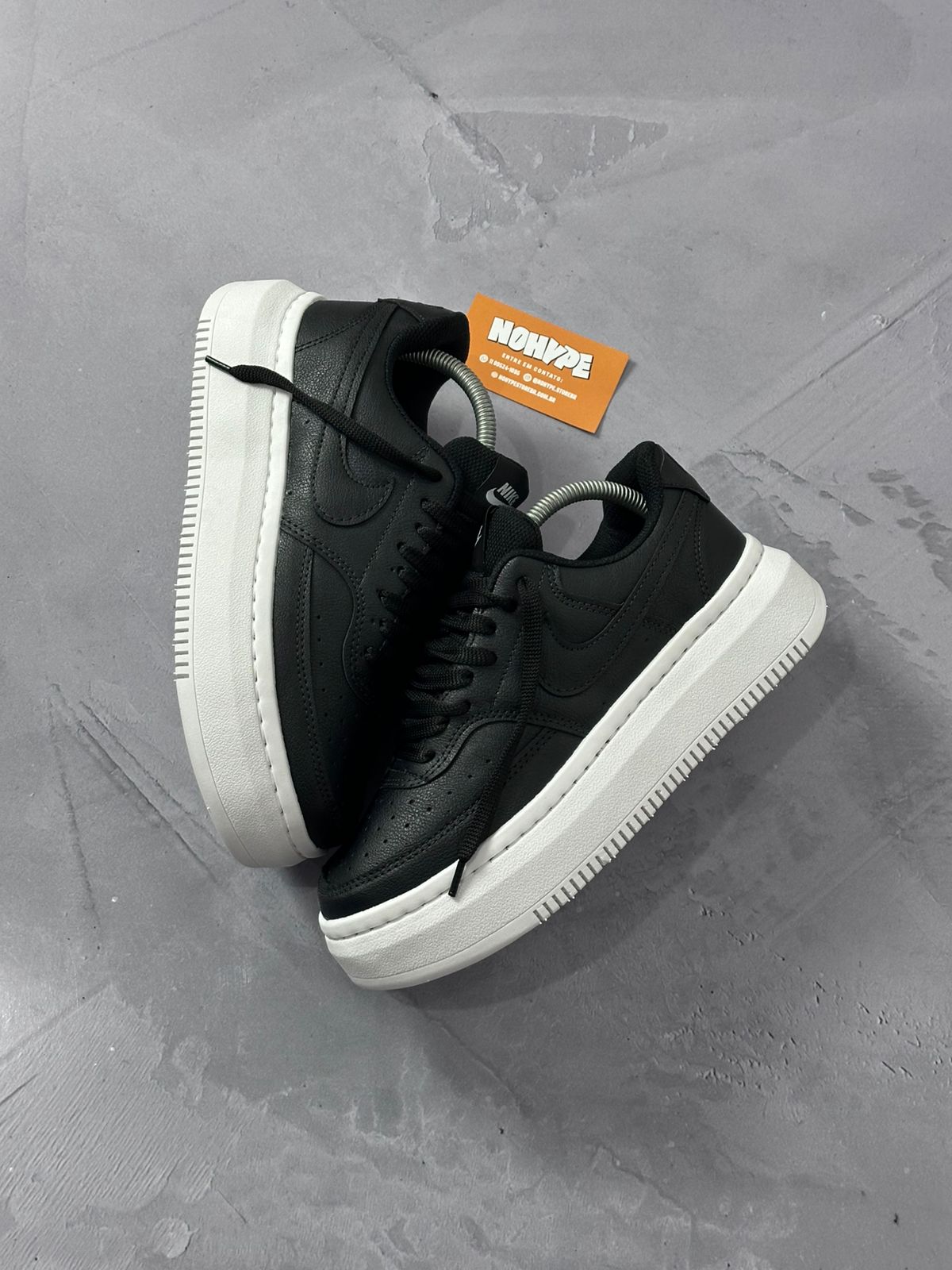 Tênis Nike Court Vision Alta - Preto/Branco